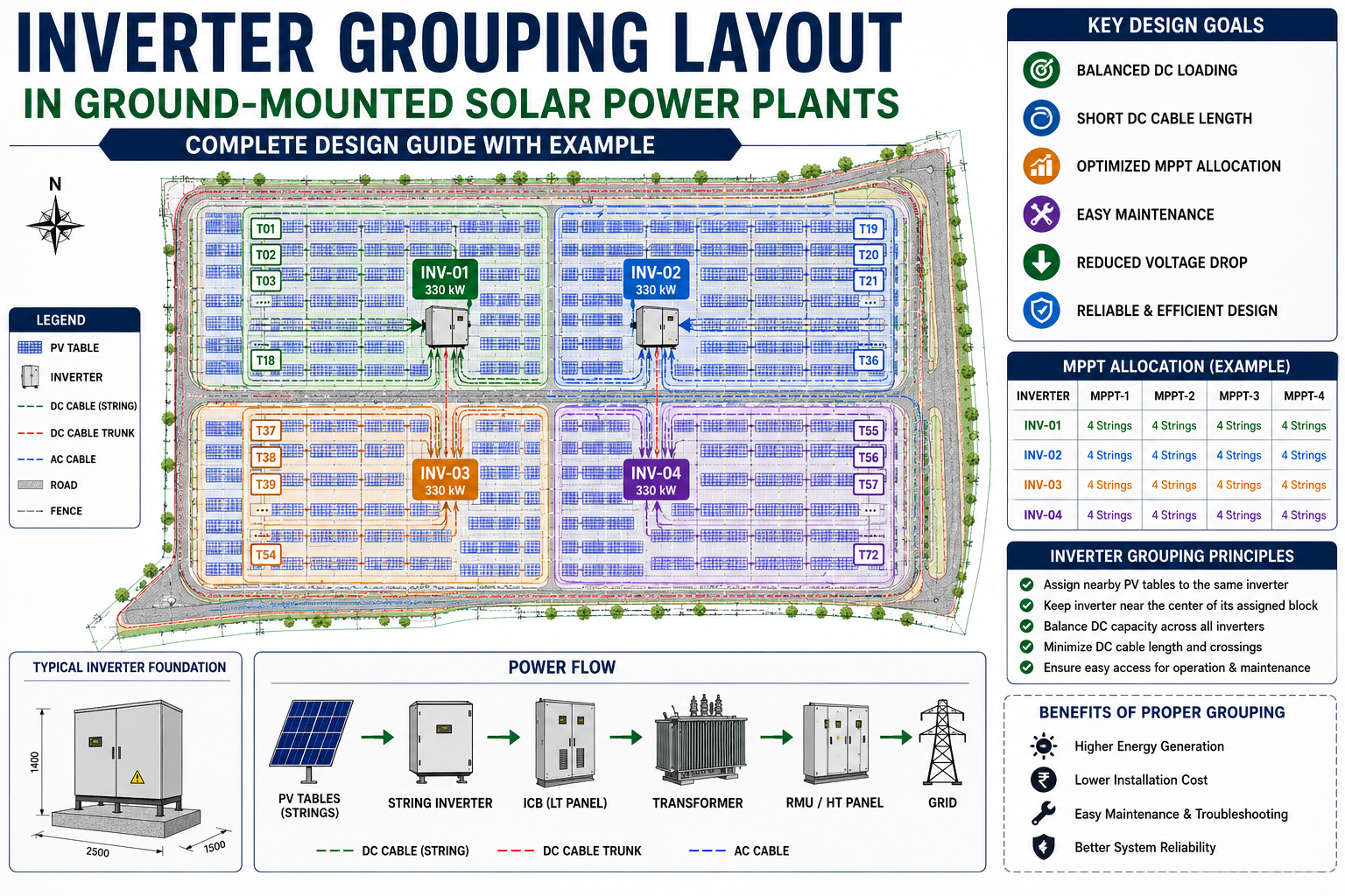 Inverter Grouping Layout